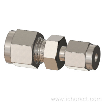 Straight Union Tube Fitting, Metric Size